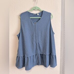 NWOT LOGO Lounge Women’s Tank Cardigan Size 2X